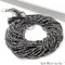 Gemstone Rondelle Bead Strands, Round Faceted, Polished Beads, Handmade Rondelle Beads, 12.5-inch, 3-4mm Round Strands for DIY Jewelry Making, GemMartUSA (70002)